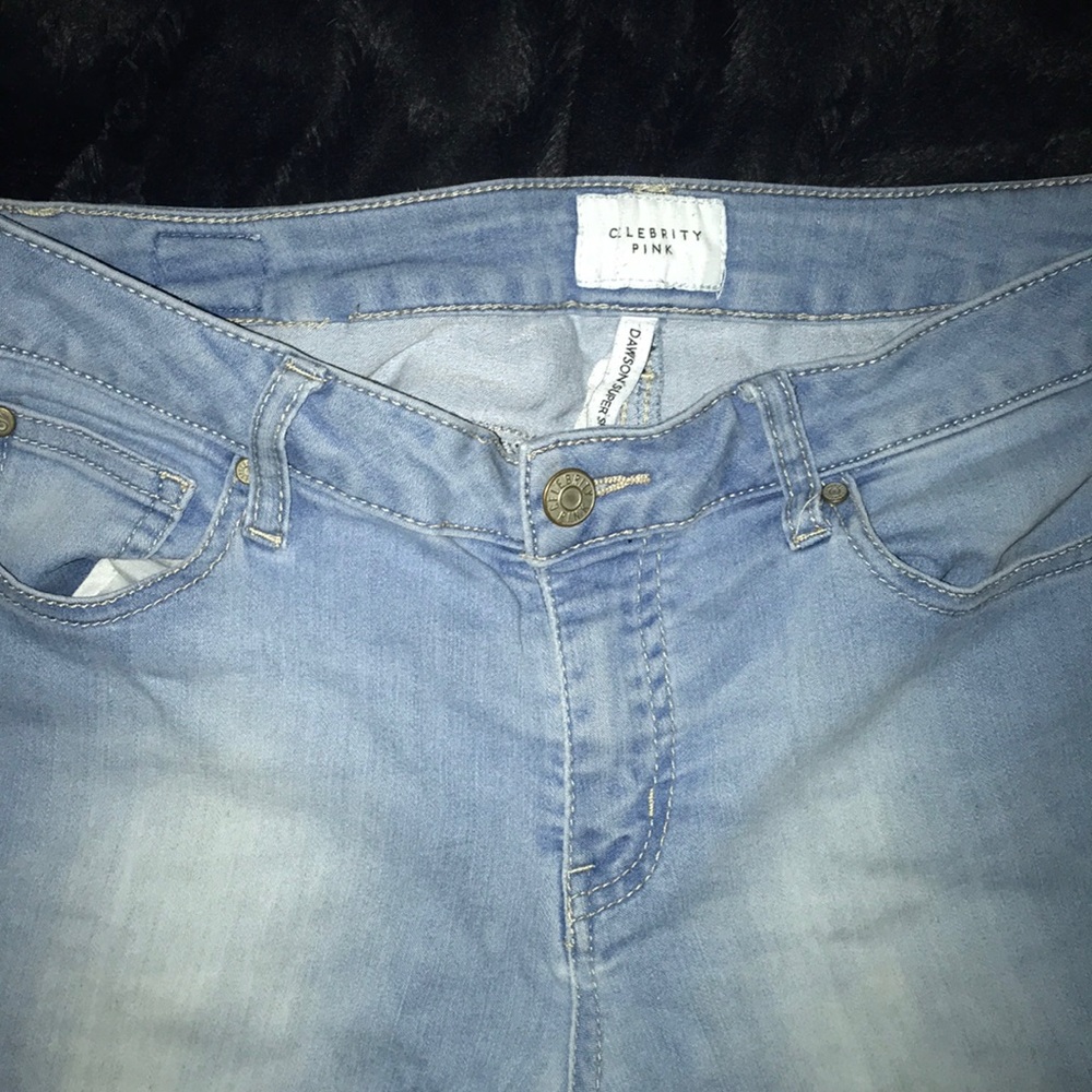 Celebrity Pink light washed skinny jeans